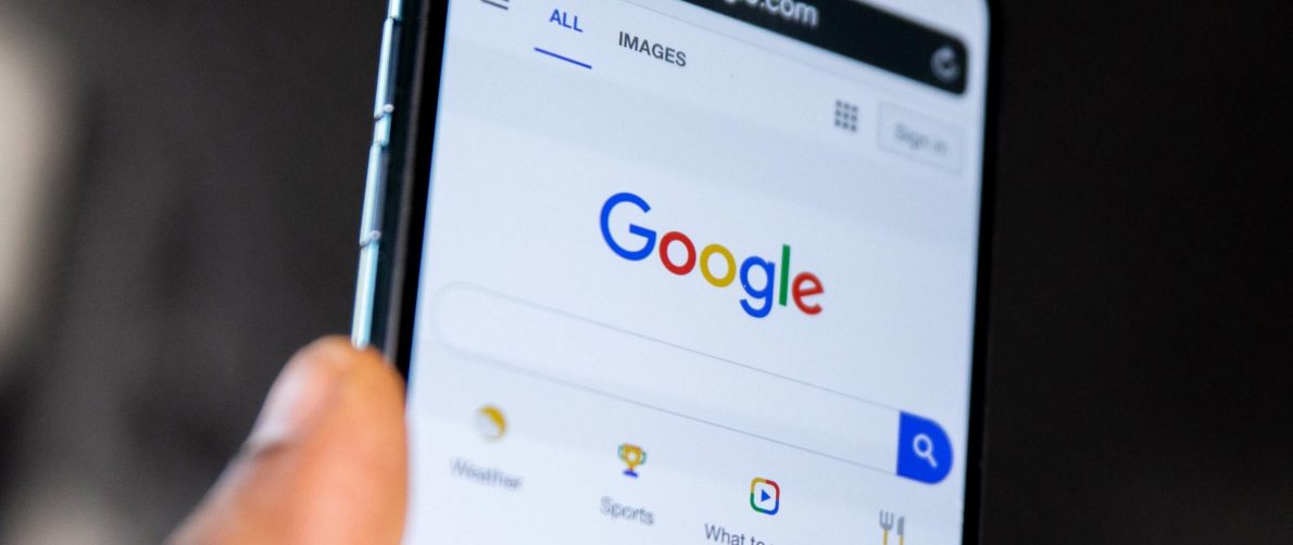 Google op telefoon